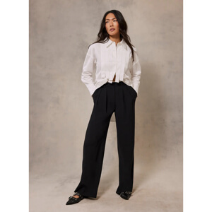 Mint Velvet Black Waist Detail Trouser